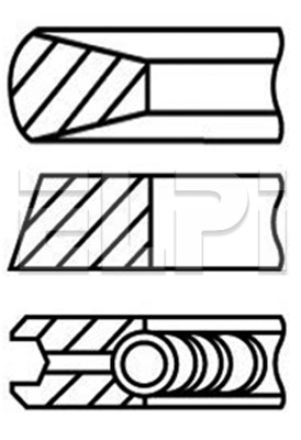Set segmenti piston LP182 3236 STD ELPI